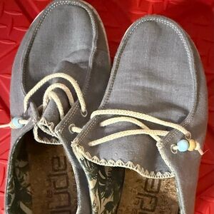 Hey Dude Indigo Patterned Footwear